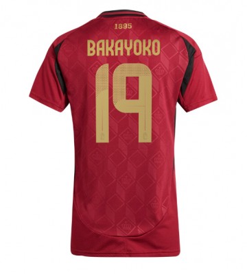 Belgien Johan Bakayoko #19 Hjemmebanetrøje Dame EM 2024 Kort ærmer